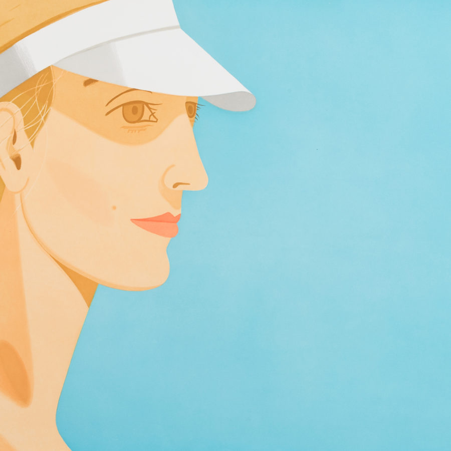 "White visor" de Alex Katz que llegó a 7500€ en Setdart.com

“White visor