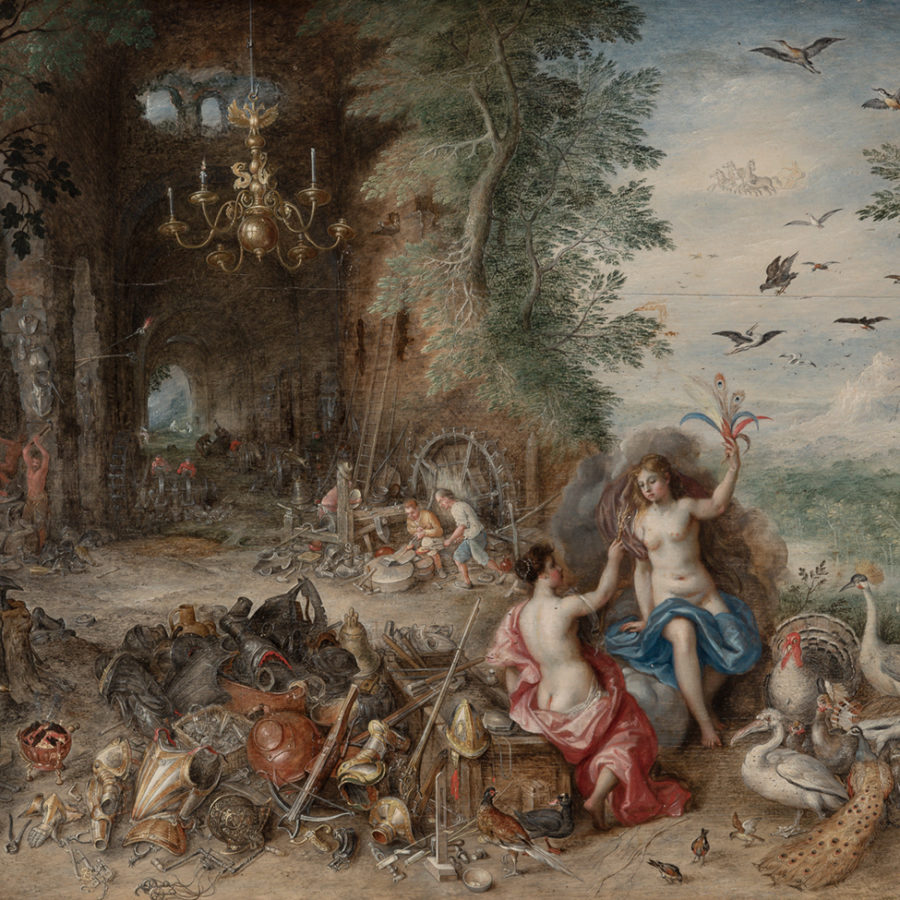 Lote: 35138690: “Alegoría del aire y del fuego”. de Jan Brueghel "el Joven" y Van Balen. En Venta Directa en Setdart.com.