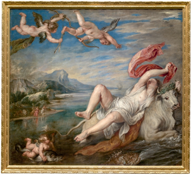 Tiziano “El rapto de Europa".