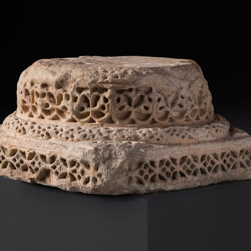 Caliphal column base, 10th century.
White marble.